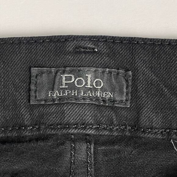 Polo Ralph Lauren Hampton Relaxed Straight Leg Jeans Mens 30x30 Black Denim - Picture 4 of 16